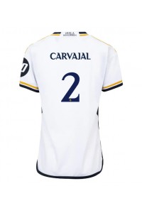 Fotbalové Dres Real Madrid Daniel Carvajal #2 Dámské Domácí Oblečení 2023-24 Krátký Rukáv